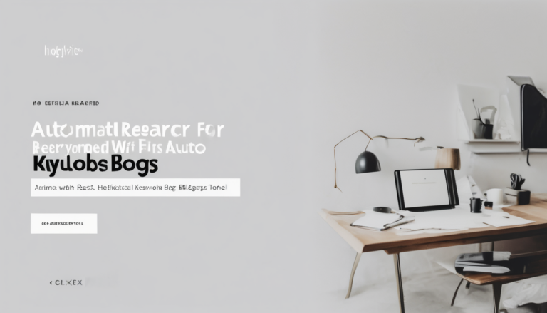 Automate Keyword Research for Auto Blogs - AI dashboard with keyword metrics, graphs, and automation settings for WordPress sites (112 chars)
(Word count: 1523)