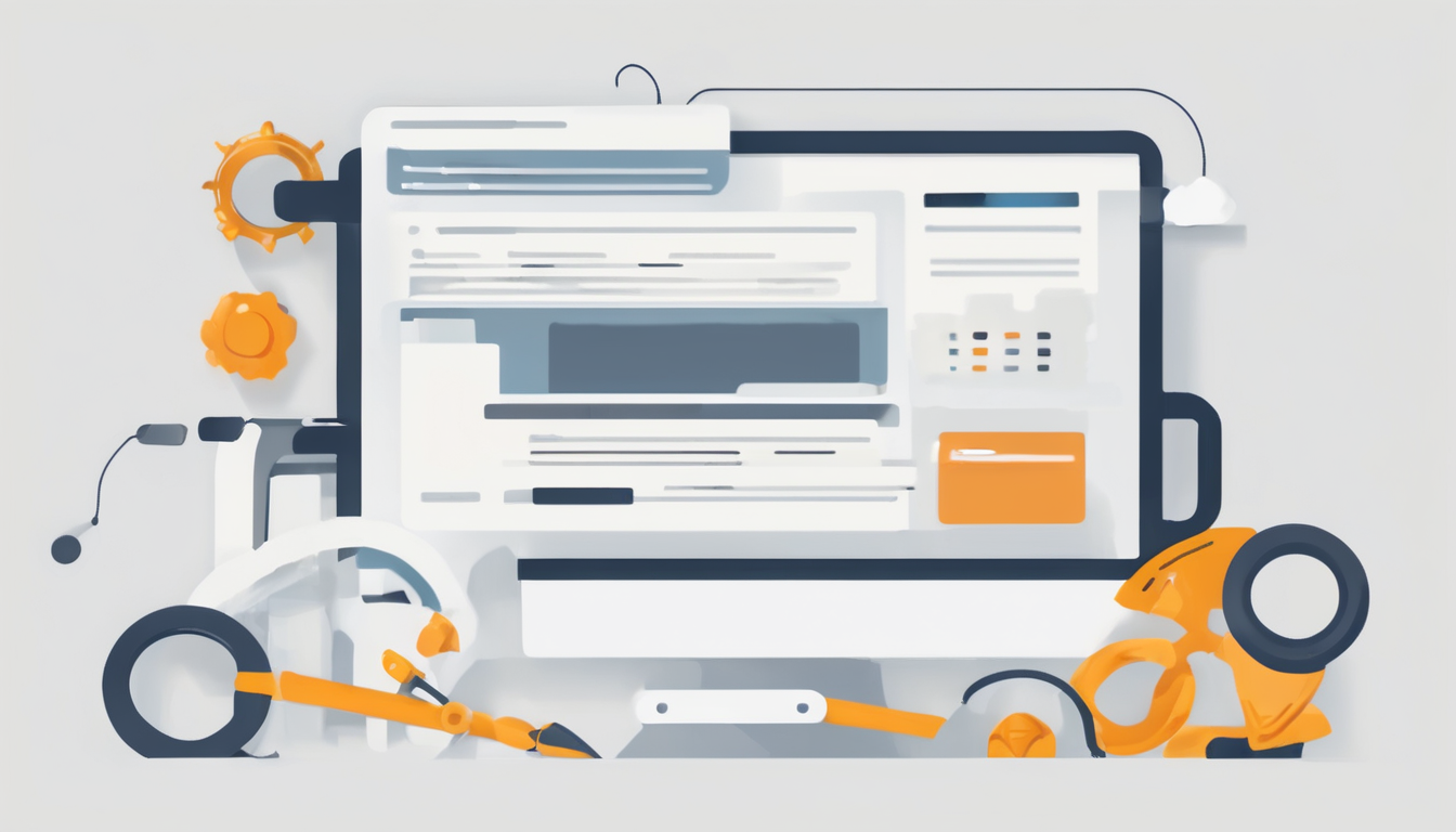 What tools can automate internal linking? - Illustration showing automated link mapping connecting web pages across a site