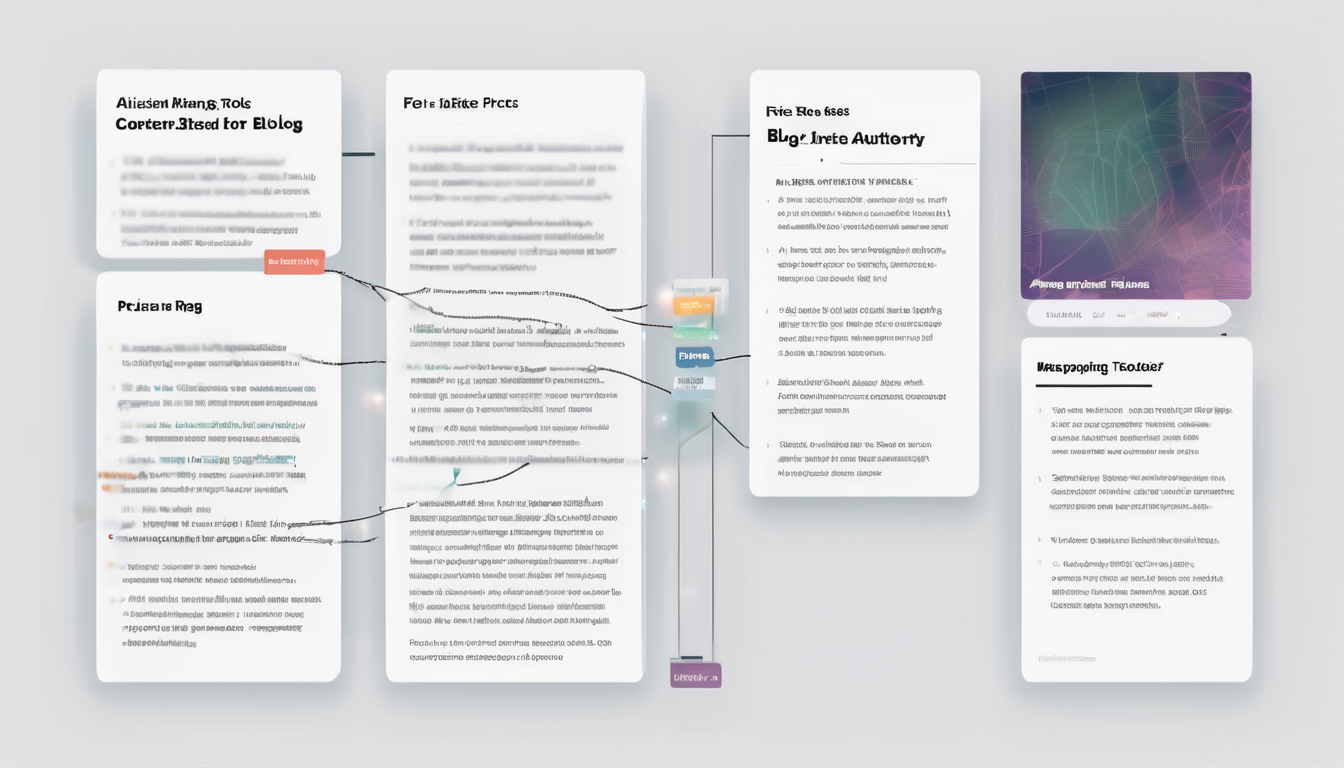 AI Content Mapping Tools for Topical Authority - Visual topical map showing keyword clusters and content hierarchy for SEO dominance (98 chars)