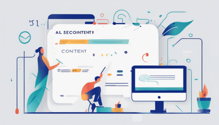AI Tools That Write SEO Content Automatically - SurferSEO dashboard generating optimised blog post with live content score (98 chars)