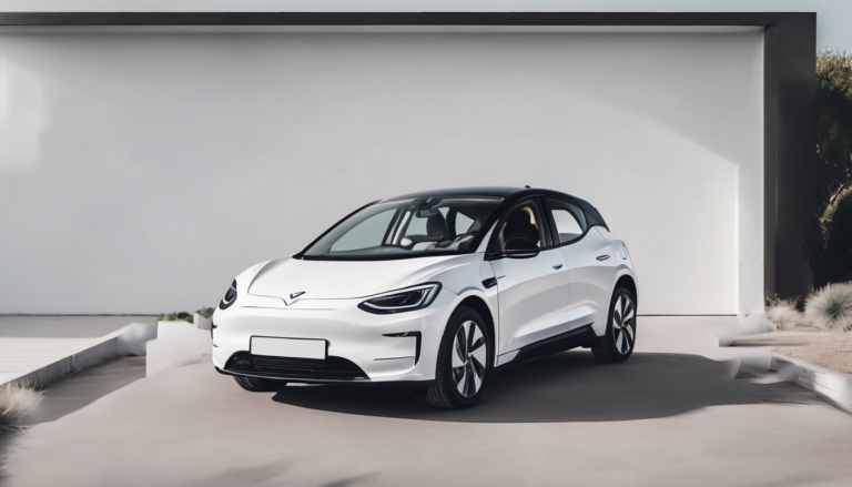 EV Buying Guide for UK Drivers - Sleek electric car charging at UK home pod under rainy skies (78 chars)