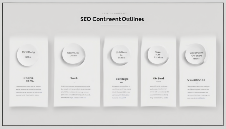 SEO Content Outlines That Rank on Google - Step-by-step blueprint showing H2 structure, keywords, and cluster links for top rankings (98 characters)