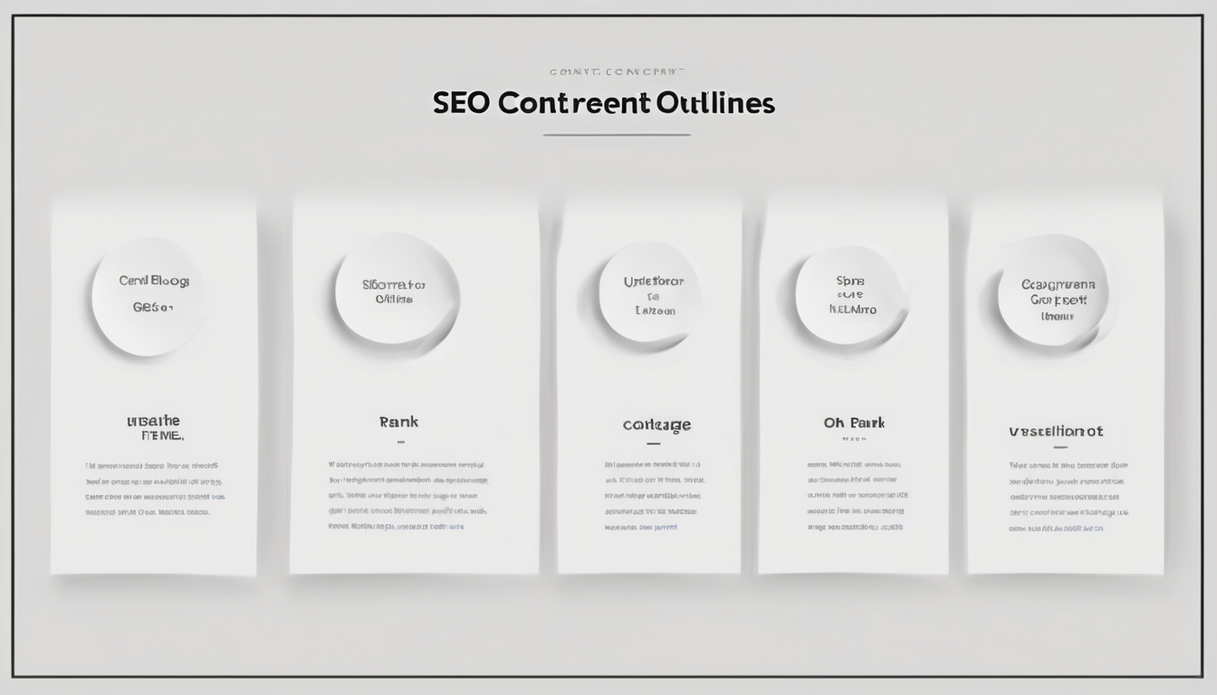 SEO Content Outlines That Rank on Google - Step-by-step blueprint showing H2 structure, keywords, and cluster links for top rankings (98 characters)