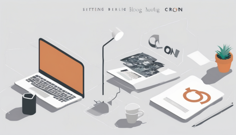 Setting Up Cron Jobs for Auto Blog Publishing - Step-by-step cPanel interface showing scheduled publishing tasks for WordPress (98 characters)