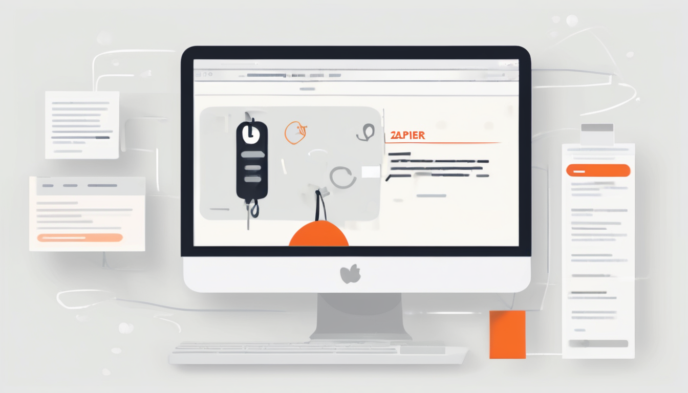Zapier Automations for Hands-Free Blog Publishing - Visual workflow diagram showing AI to WordPress publishing pipeline (98 characters)