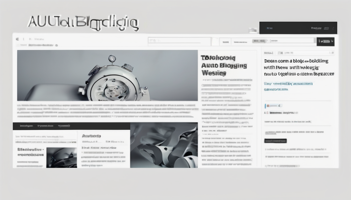 News Website Autoblog Auto - AI Auto Blogging Create Automated News Website Autoblog, Auto - dashboard showing automated n...