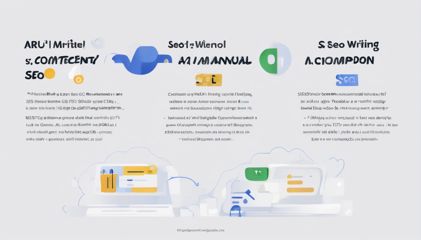 AI Content Tools vs Manual SEO Writing ROI Comparison showing speed efficiency and cost analysis across different content creation methods