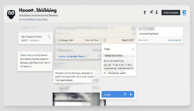 Hootsuite AI Features for Scheduling Posts - dashboard showing OwlyGPT caption generation and bulk calendar view (98 chars)