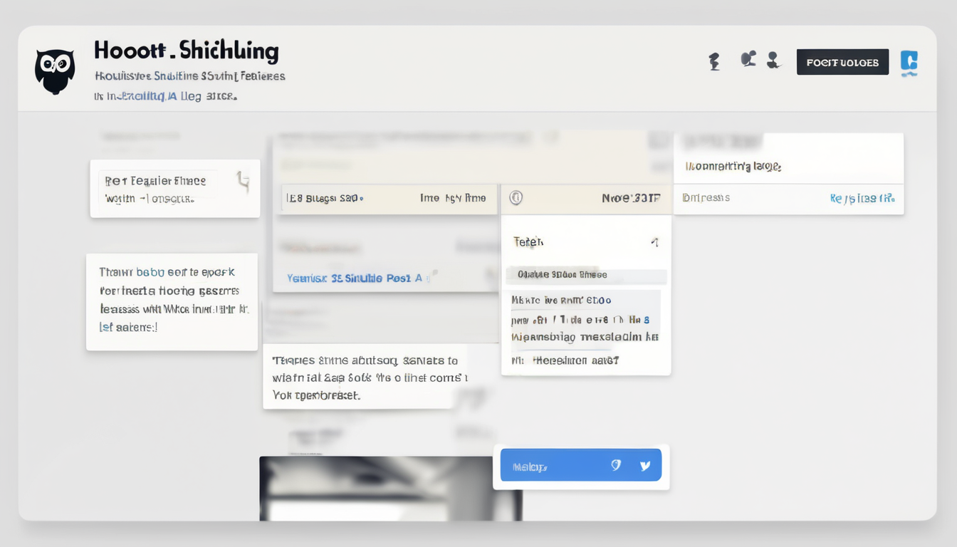 Hootsuite AI Features for Scheduling Posts - dashboard showing OwlyGPT caption generation and bulk calendar view (98 chars)