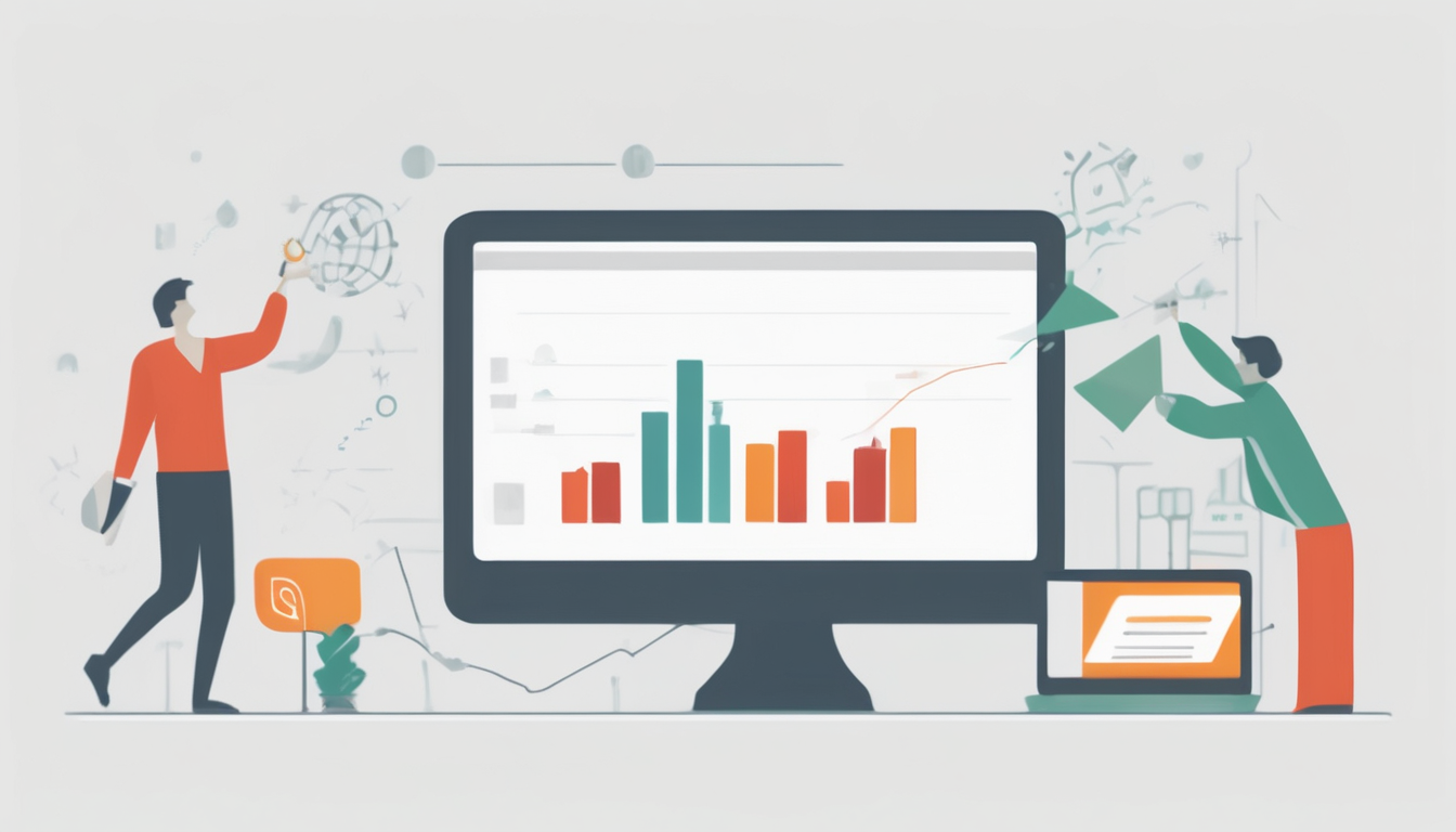 Measure Thought Leadership and SEO Success - dashboard with graphs tracking organic traffic, keyword rankings, and engagement metrics for content strategy (112 characters)