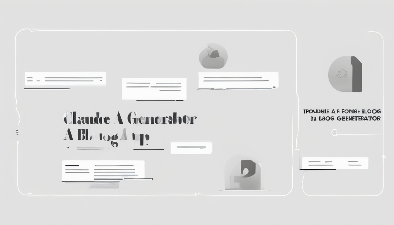 Troubleshoot Claude AI Blog Generator Errors - Expert dashboard fixing API and prompt issues in auto blog setup (98 chars)