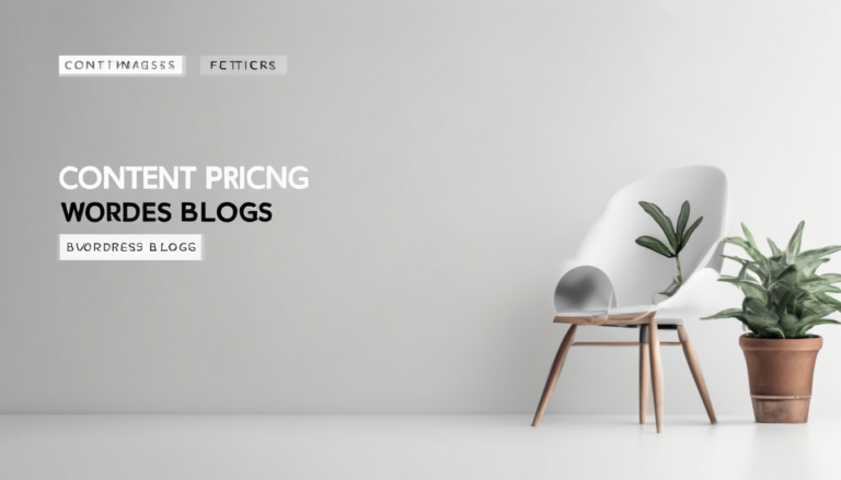 Content Pricing for WordPress Blogs - Comprehensive UK 2026 chart comparing freelance, agency, and AI rates for optimised blog posts