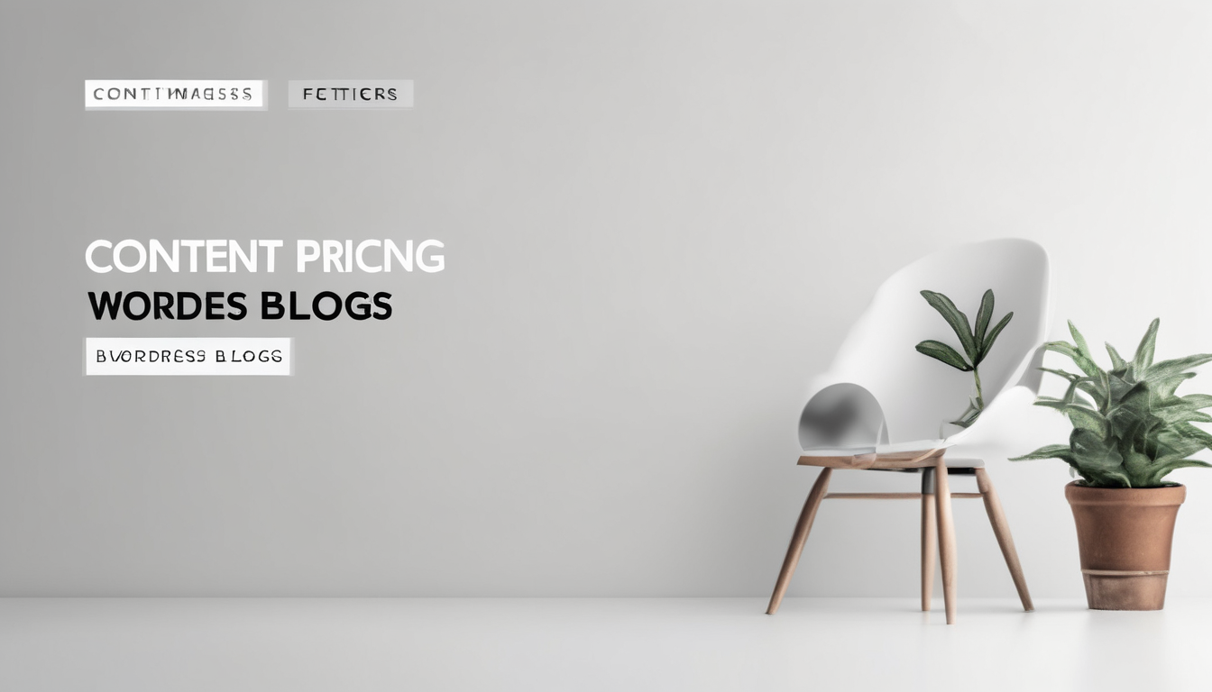 Content Pricing for WordPress Blogs - Comprehensive UK 2026 chart comparing freelance, agency, and AI rates for optimised blog posts