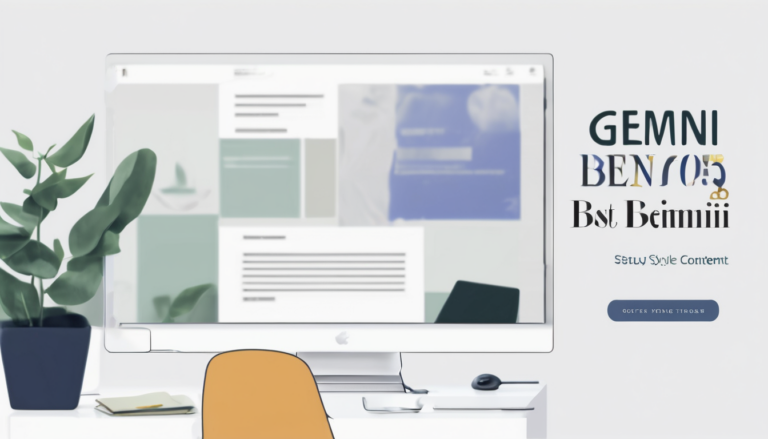 Gemini Best for SEO Content Writing - Case study dashboard showing 300% traffic growth charts and AI citations